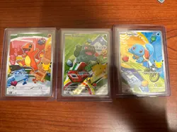 Pokemon TCG First Partner Illustration Collection Series 1 Kanto GEN 1 Starters - Image 1