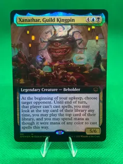 Xanathar Guild Kingpin Foil Extended Borderless MTG Magic Card NM Near Mint AFR - Image 1