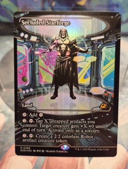 M 0366 Secluded Starforge Foil Japan SHOWCASE Edge of Eternities Card BORDERLESS - Image 1