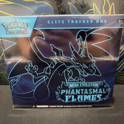 Pokemon Mega Evolution Phantasmal Flames Elite Trainer Box ETB Sealed - Image 1