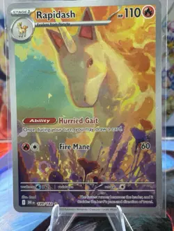 Pokemon Rapidash Illustration Rare Holo Sv10: Destined Rivals 189/182 HP110 2025 - Image 1