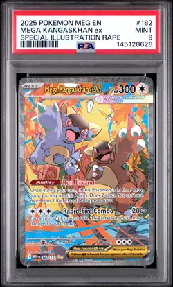 7160 Mega Kangaskhan ex 2025 Pokemon Mega Evolution #182 SIR PSA 9 - Image 1