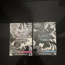 Pokemon TCG Scarlet & Violet White Flare & Black Bolt Booster Box Bundle Boxes - Image 1