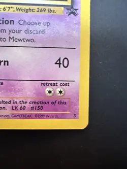 Pokemon 2x Mewtwo 70 HP Promo pokemon the first movie Moderately Played WOTC - Image 4
