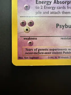 Pokemon 2x Mewtwo 70 HP Promo pokemon the first movie Moderately Played WOTC - Image 5