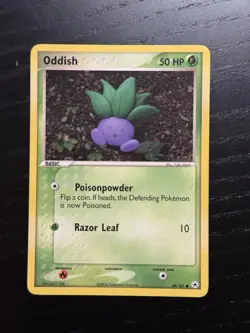 Pokemon TCG Oddish EX Hidden Legends 68/101 Regular Common - Image 1