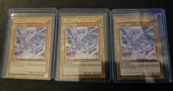 3x Blue-Eyes White Dragon Gold Secret Rare Playset MVP1-ENGV4 YuGiOh! NM - Image 1
