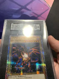 YuGiOh! Red Eyes B. Dragon QCDR LC01-EN006 Att Error Italian SGC 10 Gem Mint - Image 3