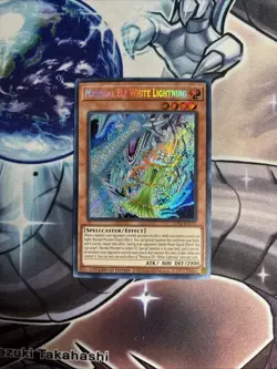 (AY) Yugioh LDS3-EN135 Mystical Elf White Lightning SECRET RARE 1ST ED VLP - Image 1