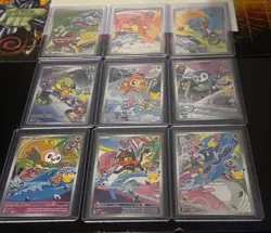 Pokemon First Partner Illustration 30th Ann. Complete Promo Set 9 Cards NM/MINT - Image 2