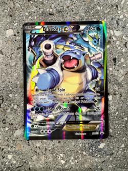 Pokemon TCG Cards Blastoise EX XY122 Black Star Full Art Holo Promo EXC-NM - Image 1