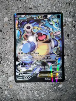 Pokemon TCG Cards Blastoise EX XY122 Black Star Full Art Holo Promo EXC-NM - Image 3