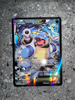 Pokemon TCG Cards Blastoise EX XY122 Black Star Full Art Holo Promo EXC-NM - Image 4