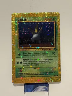 Pokemon TCG Oddish Jungle Set Prism Holo Golden Sticker Card - Image 1