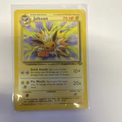 Jolteon 70 HP Rare Stage 1 Jungle 20/64 Regular Pokemon TCG Card 1999 - Image 1