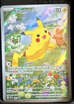 Pokemon Pikachu Scarlet & Violet Holo SVP 085 Basic 70 HP Pika Bolt Card - Image 1