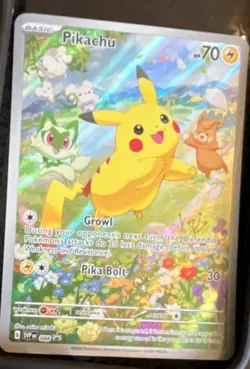 Pokemon Pikachu Scarlet & Violet Holo SVP 085 Basic 70 HP Pika Bolt Card - Image 2