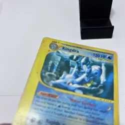 Damaged Kingdra 19/147 Pokemon TCG - Nintendo 2002 Stage 2 Water Card English - Image 3