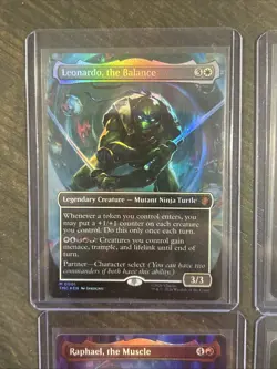 MTG: Commander: Teenage Murant Ninja Turtles- Borderless Foil M0001-M0006 Mythic - Image 2