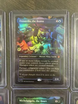 MTG: Commander: Teenage Murant Ninja Turtles- Borderless Foil M0001-M0006 Mythic - Image 3