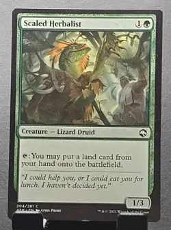 MTG 204/281 SCALED HERBALIST Druid Adventures in the Forgotten Realms⚔NM/MT - Image 1