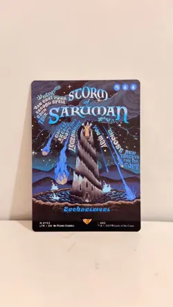 MTG Storm of Saruman (Borderless Poster) - Lord of the Rings NM 733 Regular - Image 1