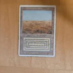 Wizards Scrubland Land Revised Edition Rare Regular Jesper Myrfors MTG - Image 1