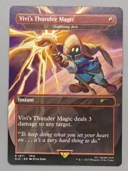 MTG x FINAL FANTASY SECRET LAIR - VIVI'S THUNDER MAGIC #1871 NON-FOIL - Image 1