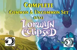 LORWYN ECLIPED - Complete Common & Uncommon Set (x1/ea) MTG - Image 1