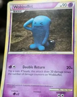 Wobbuffet 13/123 Holo Pokemon TCG HeartGold & SoulSilver LP - Image 2