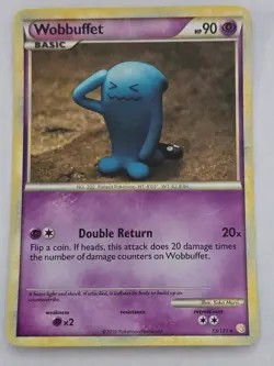 Wobbuffet 13/123 Holo Pokemon TCG HeartGold & SoulSilver LP - Image 3