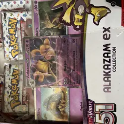 Alakazam Ex Pokemon 151 Scarlet & Violet Sealed Collection with 4 Booster Packs - Image 3