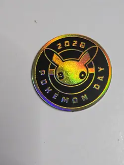 Pikachu (Pokemon Day 2026) 051/162 Cosmos Holo Promo & Pokemon Day 2026 Coin - Image 3