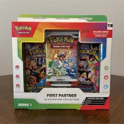 Pokemon TCG First Partner Illustration Collection Series 1 Promo Booster Box - Image 1