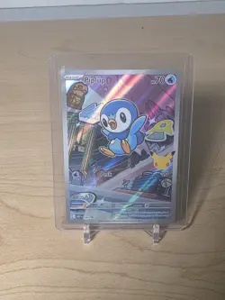 Pokemon First Partner Illustration Rare Piplup 30th Anniversary-NM - Image 1