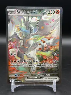 Reshiram ex 166/086 Special Illustration Rare White Flare English Pokemon NM - Image 1