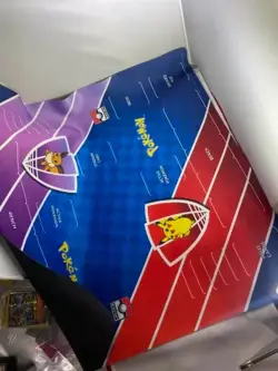 Two Player Pokemon League Large Judge Playmat Eevee & Pikachu - Image 1