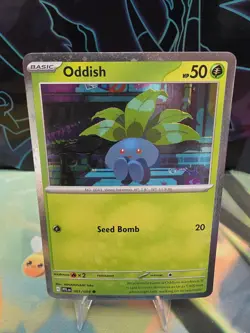 Oddish (Cosmos Foil) - 001/094 - Common - Phantasmal Flames - NM/M - PFL - Image 1