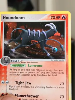 2005 Pokemon Unseen Forces #7 Houndoom Holo Fire Dog Amazin Cond. Collector - Image 3