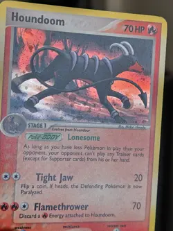 2005 Pokemon Unseen Forces #7 Houndoom Holo Fire Dog Amazin Cond. Collector - Image 4
