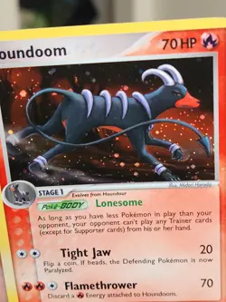 2005 Pokemon Unseen Forces #7 Houndoom Holo Fire Dog Amazin Cond. Collector - Image 5
