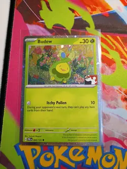 Pokemon Prize Pack Series 7 Budew 004/131 Cosmos Holo - PLAY STAMP - Image 1