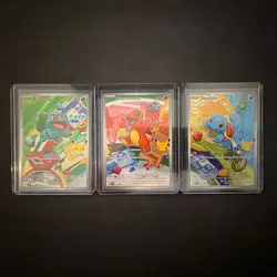 Pokemon TCG First Partner Illustration Collection Series 1 Kanto GEN 1 Starters - Image 1