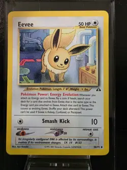 Pokemon TCG Eevee 38/75 Neo Discovery Uncommon NM - Image 1