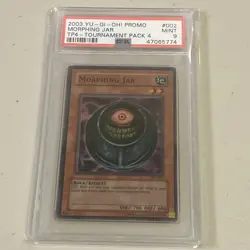 Morphing Jar Super Rare 2003 TP4-002 YuGiOh Promo PSA 9 Mint Tournament Pack 4 - Image 1