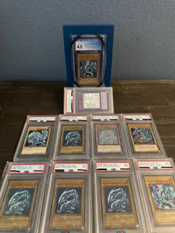 YUGIOH Holy Grail 1st Ed Blue Eyes PSA Graded Collection LOB SDK Ghost GEM Lot - Image 1