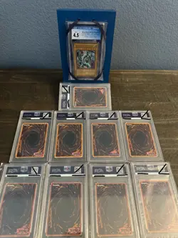 YUGIOH Holy Grail 1st Ed Blue Eyes PSA Graded Collection LOB SDK Ghost GEM Lot - Image 2