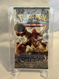 Pokemon Steam Siege Booster Pack English 10 Cards Trading Card Game Sealed - Image 1