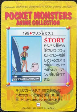 Jigglypuff #199 Pokemon Card Carddass Anime Collection 1998 Japanese BANDAI F/S - Image 5