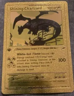 Pokemon TCG Shining Charizard Neo Destiny Holo Card Unlimited Rare 107/105 - Image 1
